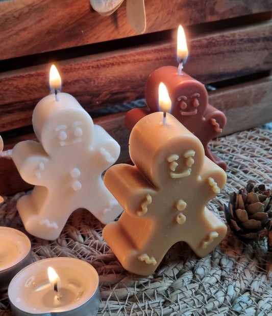 Gingerbread Man Candle