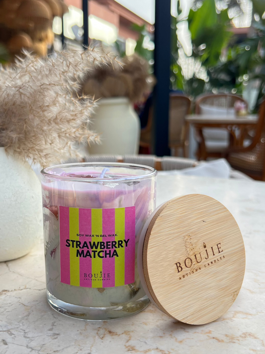 Ice Strawberry Matcha Candle