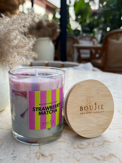 Ice Strawberry Matcha Candle